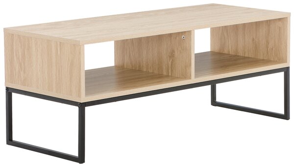 KONFERENČNÝ STOLÍK, prírodná farba, čierna, kov, kompozitné drevo, 100/40/40 cm MID.YOU - Stolíky do obývačky, Online Only