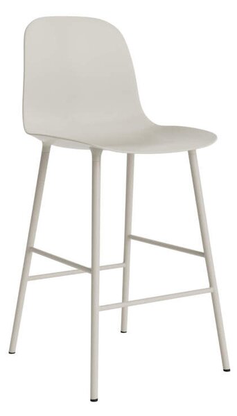 Normann Copenhagen Barová stolička s opierkou Form 65 cm, light grey