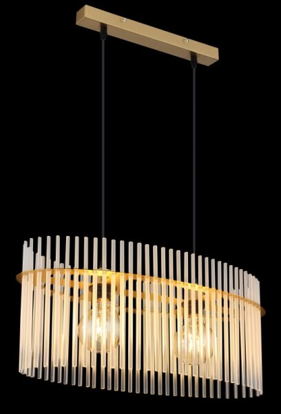 Globo 15698H3M - Luster na lanku GORLEY 2xE27/60W/230V zlatá