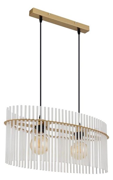 Globo 15698H3M - Luster na lanku GORLEY 2xE27/60W/230V zlatá