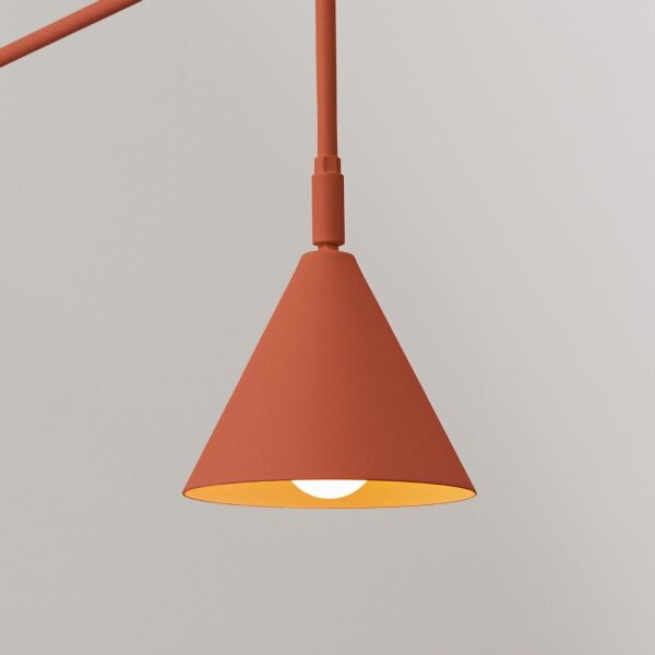 Sollux SL.1701 - Nástenná lampa NOX 1xE14/10W/230V oranžová