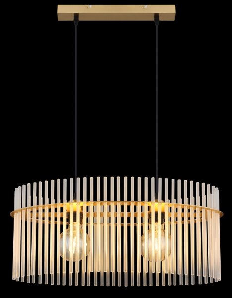 Globo 15698H3M - Luster na lanku GORLEY 2xE27/60W/230V zlatá
