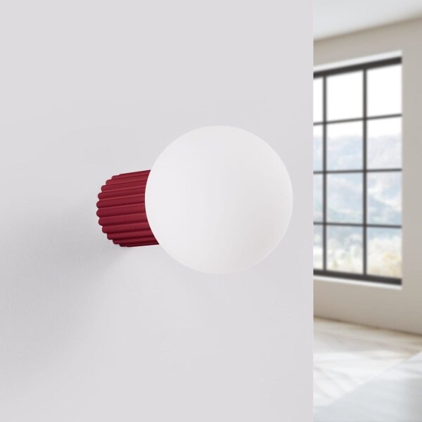 Sollux SL.1747 - Kúpeľňové nástenné svietidlo HALO 1xG9/8W/230V IP44 červená