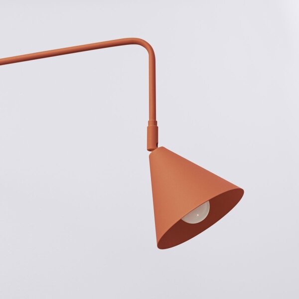 Sollux SL.1701 - Nástenná lampa NOX 1xE14/10W/230V oranžová