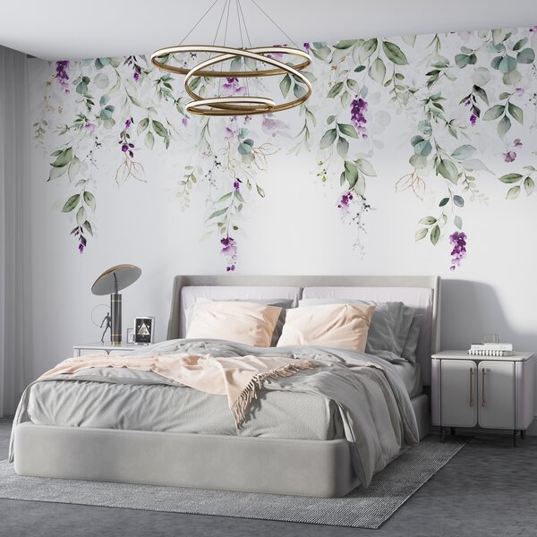 Tapety Previsnuté fialové kvety, Fototapety jedlo a nápoje, u99687 : Uwalls.sk