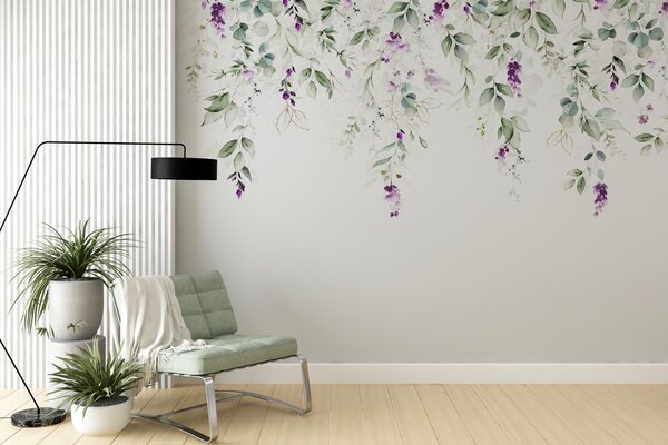 Tapety Previsnuté fialové kvety, Fototapety jedlo a nápoje, u99687 : Uwalls.sk