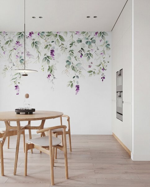 Tapety Previsnuté fialové kvety, Fototapety jedlo a nápoje, u99687 : Uwalls.sk
