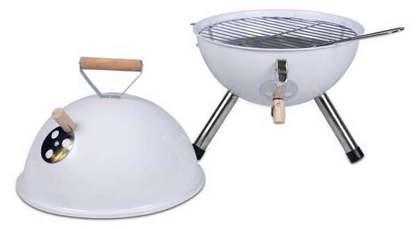 Záhradný vonkajší Mini - BBQ gril - biela