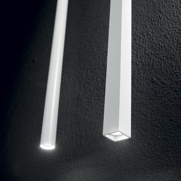 Závesné svietidlo Ideal lux 142906 ULTRATHIN SP1 BIG ROUND BIANCO 1xLED 12W/760lm 3000K