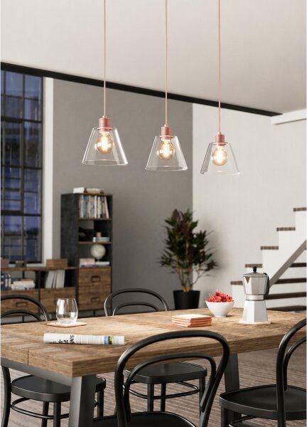 Eglo 43632 - Luster na lanku COPLEY 3xE27/40W/230V