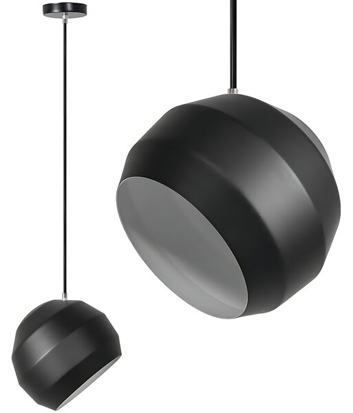 Toolight - Stropná lampa 1xE27 APP381-1CP, čierna, OSW-05013