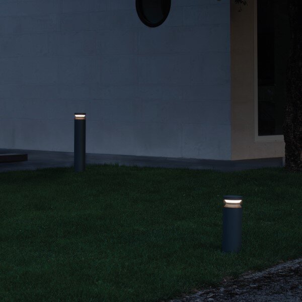 Ideal lux 346687 BOEING vonkajšie stojanové svietidlo/stĺpik V400mm LED 14W 1700/300lm 3000K IP65 hnedá