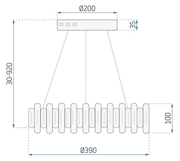 Toolight Toolight, LED závesné svietidlo s krištáľmi APP1041-CP + diaľkové ovládanie, chrómová, OSW-09472