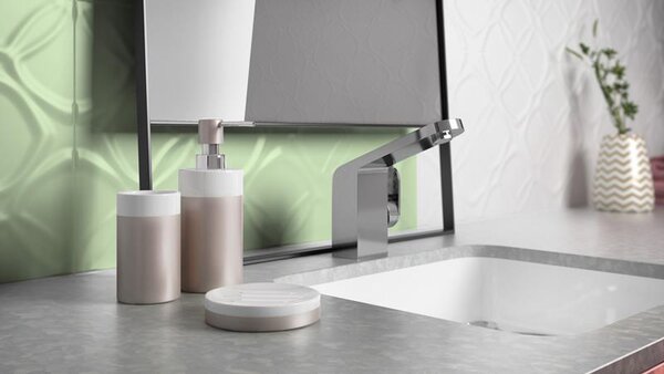 BISK Erga Silk, toaletná WC kefa na postavenie, hodvábna-biela, ERG-06317