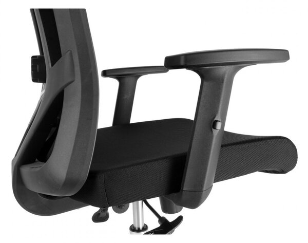 Kancelárska ergonomická stolička Neoseat BOROSI — čierna, nosnosť 150 kg
