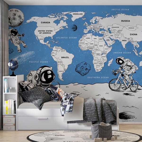 Tapety Vesmírny atlas v angličtine, Detské fototapety, w00473v1 : Uwalls.sk
