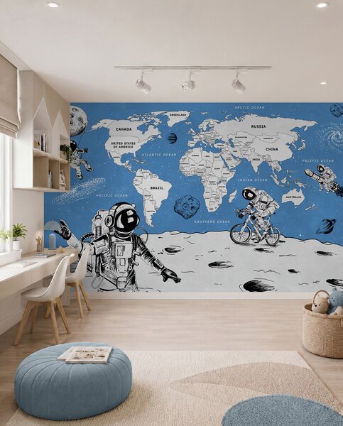Tapety Vesmírny atlas v angličtine, Detské fototapety, w00473v1 : Uwalls.sk