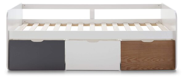 MUZZA Detská posteľ redona s úložným priestorom 90 x 190 cm viacfarebná