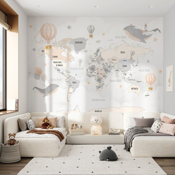 Tapety Svet a sen, Fototapety mapy sveta, w00680v1 : Uwalls.sk