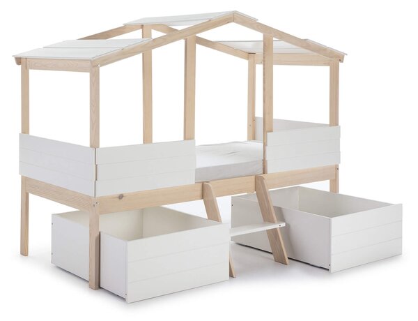 MUZZA Set 2 zásuviek pod posteľ marapa biely