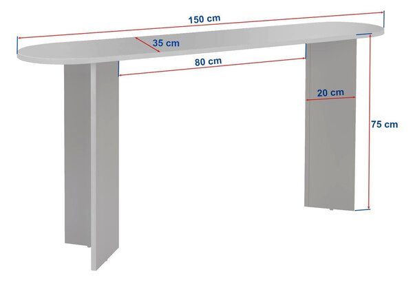 NovýNábytok.sk Konzolový stolík Sirinda (travertín + orech venezia). Akcia -12%. Vlastná spoľahlivá doprava až k Vám domov. 1159333