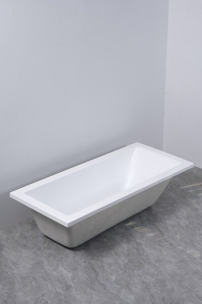 Erga Pureline-S, vaňa 1400x700x400 mm bez nožičiek, biela lesklá, ERG-V07-PURELINE-S-140x070-WH