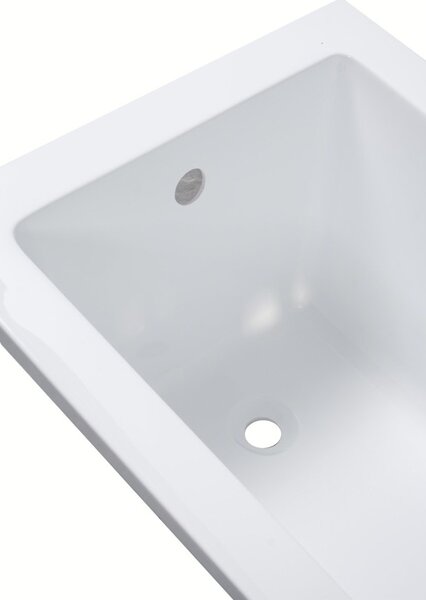 Erga Pureline-S, vaňa 1400x700x400 mm bez nožičiek, biela lesklá, ERG-V07-PURELINE-S-140x070-WH