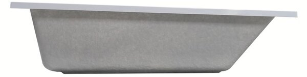 Erga Pureline-S, vaňa 1400x700x400 mm bez nožičiek, biela lesklá, ERG-V07-PURELINE-S-140x070-WH