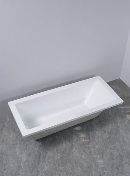 Erga Pureline-S, vaňa 1400x700x400 mm bez nožičiek, biela lesklá, ERG-V07-PURELINE-S-140x070-WH