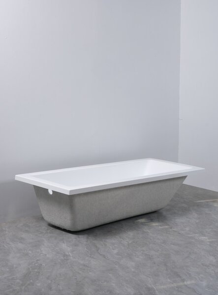 Erga Pureline-S, vaňa 1400x700x400 mm bez nožičiek, biela lesklá, ERG-V07-PURELINE-S-140x070-WH