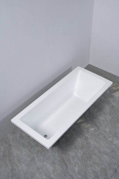 Erga Pureline-S, vaňa 1400x700x400 mm bez nožičiek, biela lesklá, ERG-V07-PURELINE-S-140x070-WH