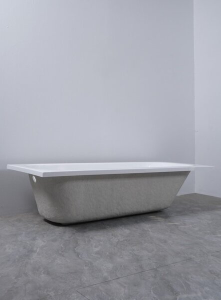 Erga Pureline-O, vaňa 1400x700x400 mm bez nožičiek, biela lesklá, ERG-V07-PURELINE-O-140x070-WH