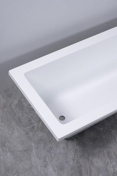 Erga Pureline-S, vaňa 1400x700x400 mm bez nožičiek, biela lesklá, ERG-V07-PURELINE-S-140x070-WH