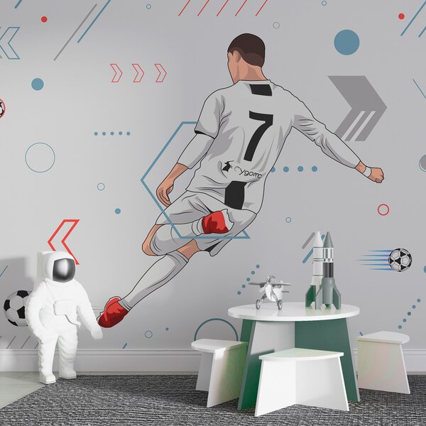 Tapety Číslo sedem pri lopte, Fototapety Izba pre tínedžerov, Fototapety futbal, w00688 : Uwalls.sk