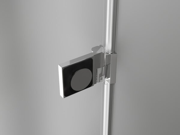 Mexen Lunar-B, L Otočné ľavé sprchové dvere 110 cm, číre sklo, chrómový profil, 832SL-110-050-01-00-L