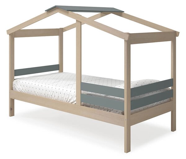 MUZZA Detská posteľ elana 90 x 190 cm prírodná/zelená