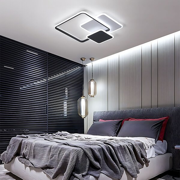 Toolight Toolight, LED stropné svietidlo 32W, 3000K, LHJ079-C, čierna-biela, OSW-50039