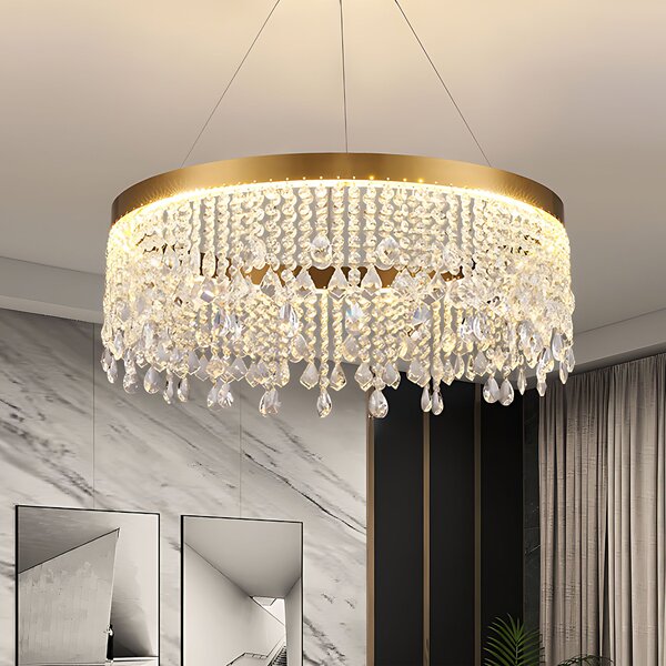 Toolight Toolight, LED stropné osvetlenie 60cm, 24W, 4000K, APP1731-1CP, zlatá, OSW-04342