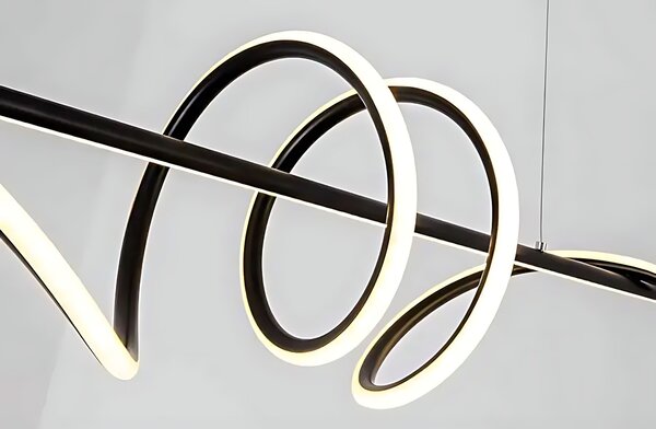 Toolight Toolight, LED stropné svietidlo 120cm, 50W, 3000K, LHJ023-CP, čierna matná, OSW-50011