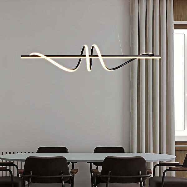 Toolight Toolight, LED stropné svietidlo 120cm, 50W, 3000K, LHJ023-CP, čierna matná, OSW-50011
