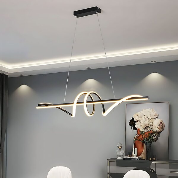 Toolight Toolight, LED stropné svietidlo 120cm, 50W, 3000K, LHJ023-CP, čierna matná, OSW-50011