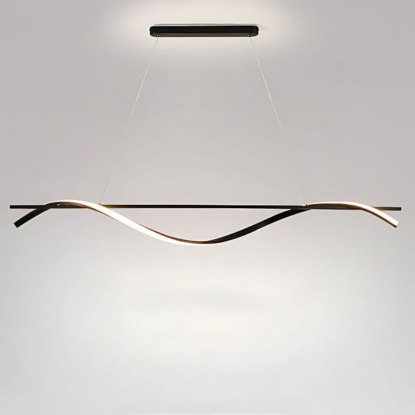 Toolight Toolight, LED závesná lampa 120cm, 27W, 3000K, LHJ019-CP, čierna, OSW-50004