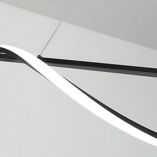 Toolight Toolight, LED závesná lampa 120cm, 27W, 3000K, LHJ019-CP, čierna, OSW-50004