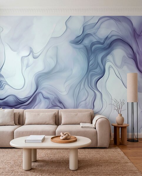 Tapety Farebné abstraktné vlny na svetlom pozadí, 3D fototapety, Fototapety 3d geometrické postavy, w01185v1 : Uwalls.sk