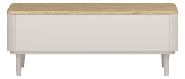 Konferenčný stolík Elivo 100 cm na nožičkách - kašmírová / dub olejovaný