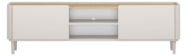 TV stolík Elivo 170 cm na nožičkách - kašmírová / dub olejovaný