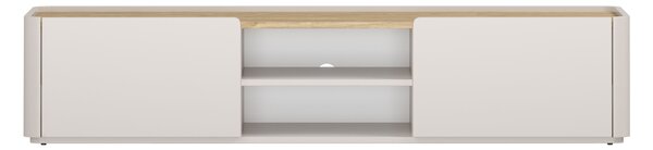 TV stolík Elivo 170 cm so zásuvkou - kašmír / olejovaný dub
