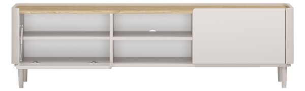 TV stolík Elivo 170 cm na nožičkách - kašmírová / dub olejovaný