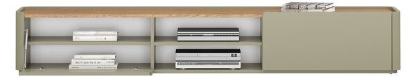 TV stolík Elivo 220 cm so zásuvkou - eukalyptus / dub baltic dune
