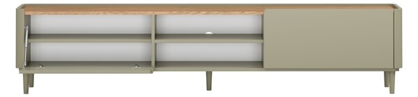 TV stolík Elivo 220 cm na nožičkách - eukalyptus / dub baltic dune